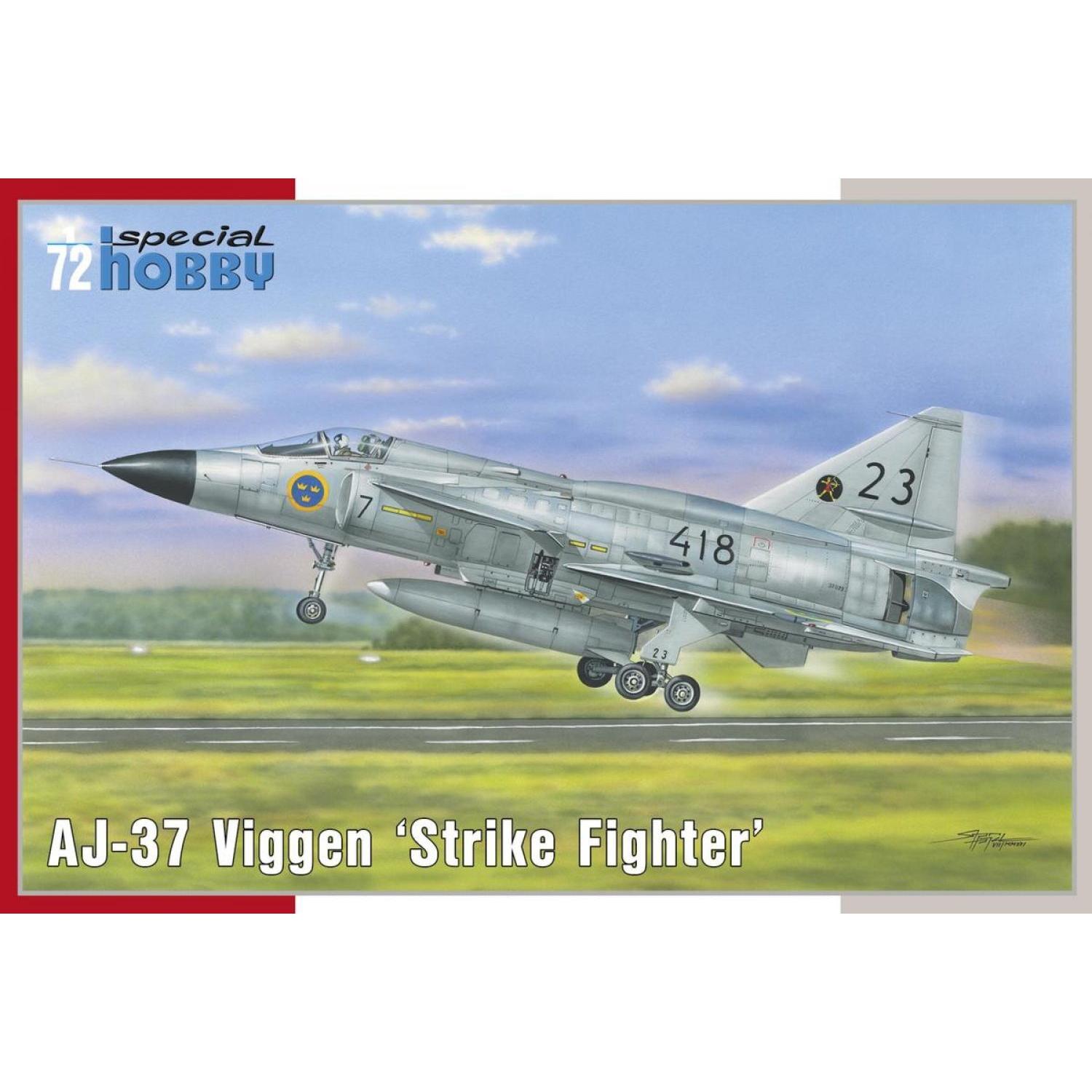 SPECIAL HOBBY 1/72 AJ-37 Viggen ‘Strike Fighter’ Plastic Model Kit