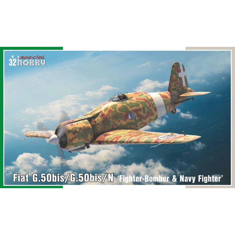 SPECIAL HOBBY 1/32 Fiat G.50bis/G.50bis/N 'Fighter-Bomber & Navy Fighter' Plastic Model Kit