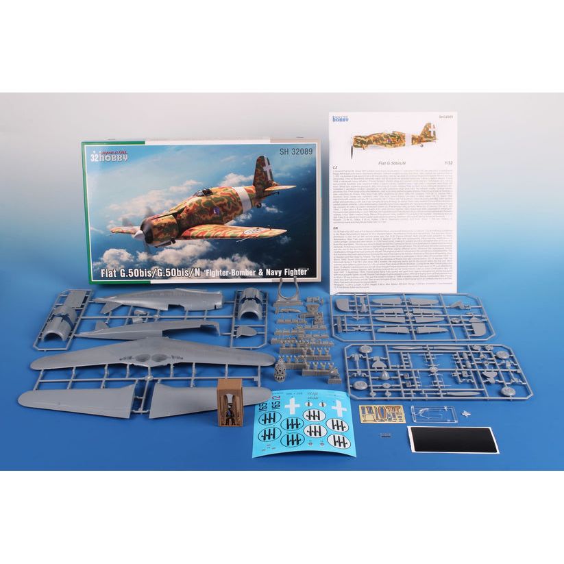 SPECIAL HOBBY 1/32 Fiat G.50bis/G.50bis/N 'Fighter-Bomber & Navy Fighter' Plastic Model Kit