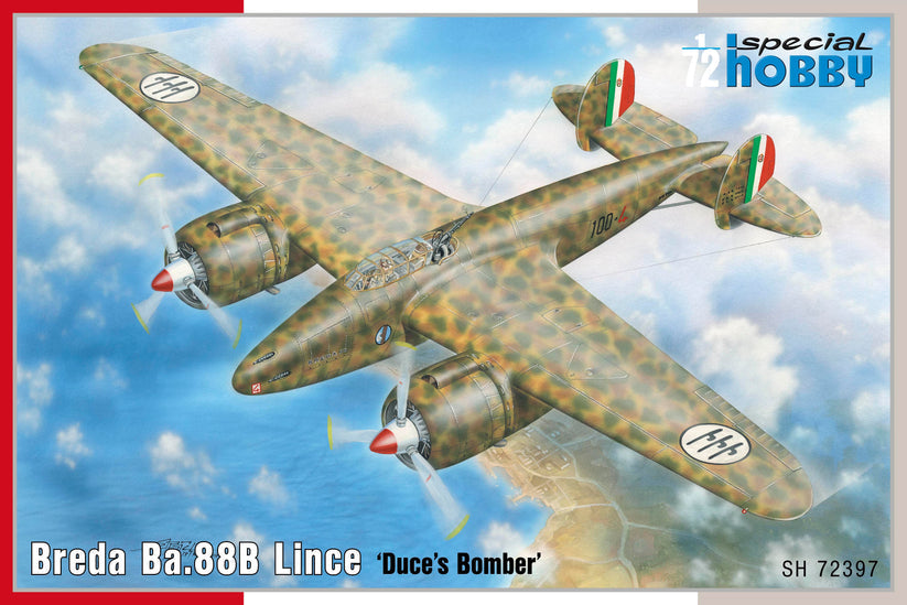 SPECIAL HOBBY 1/72 Breda Ba.88B Lince 'Duce's Bomber' Plastic Model Kit