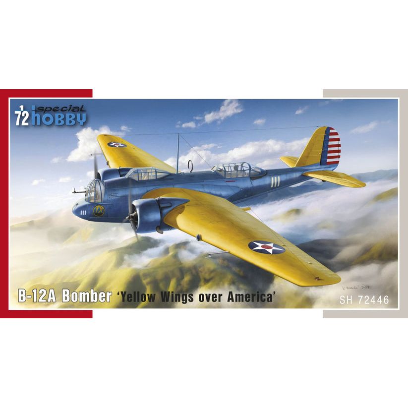 SPECIAL HOBBY 1/72 B-12A Bomber 'Yellow Wings over America' Plastic Model Kit