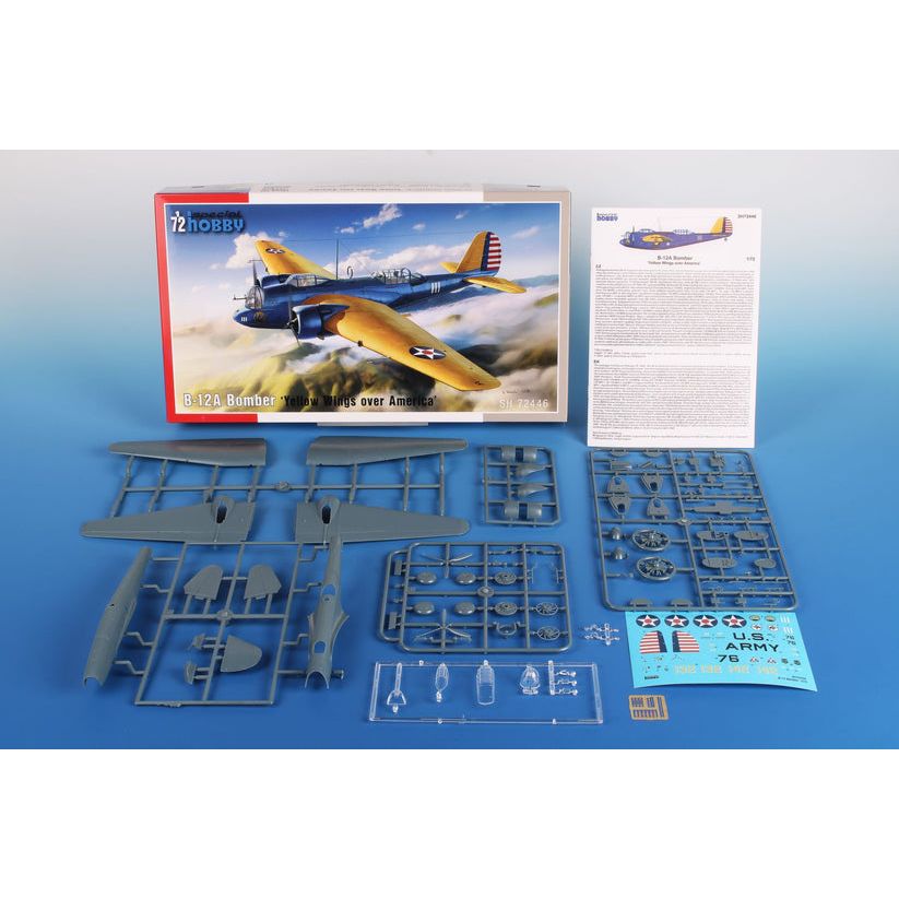 SPECIAL HOBBY 1/72 B-12A Bomber 'Yellow Wings over America' Plastic Model Kit