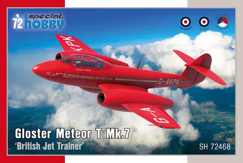 SPECIAL HOBBY 1/72 Gloster Meteor T Mk.7 'British Jet Trainer' Plastic Model Kit