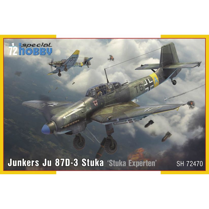 SPECIAL HOBBY 1/72 Junkers Ju 87D-3 Stuka ‘Stuka Experten’ Plastic Model Kit