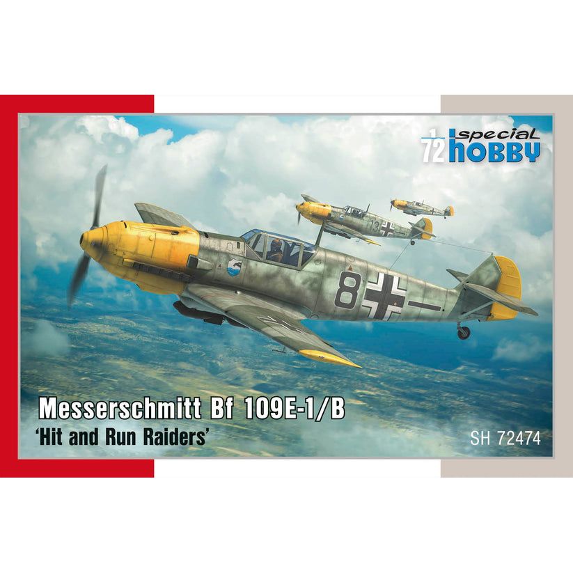 SPECIAL HOBBY 1/72 Messerschmitt Bf 109E-1/B ‘Hit and Run Raiders’ Plastic Model Kit