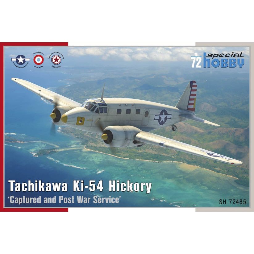SPECIAL HOBBY 1/72 Tachikawa Ki-54 Hickory ‘Captured and Post War Service’ Plastic Model Kit