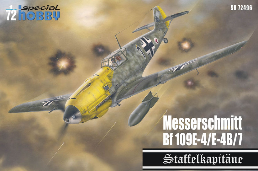 SPECIAL HOBBY 1/72 Messerschmitt Bf 109E-4/7 ‘Staffelkapitäne’ Plastic Model Kit