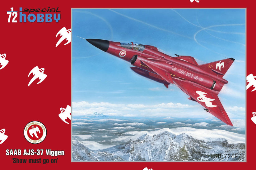 SPECIAL HOBBY 1/72 AJ-37 Viggen 'Show Must Go On' Plastic Model Kit