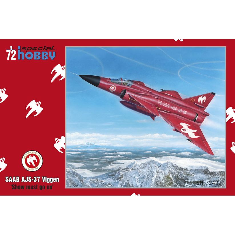 SPECIAL HOBBY 1/72 AJ-37 Viggen 'Show Must Go On' Plastic Model Kit