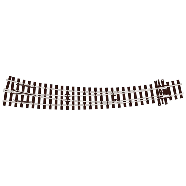 PECO Streamline HOm Code 75 Curved Turnout, Large Radius, Right Hand (SLE1486)