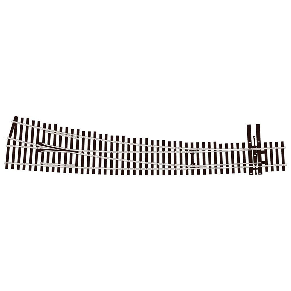 PECO OO/HO Streamline Code 83 #7 Curved Turnout Electrofrog Right Hand (SLE8376)