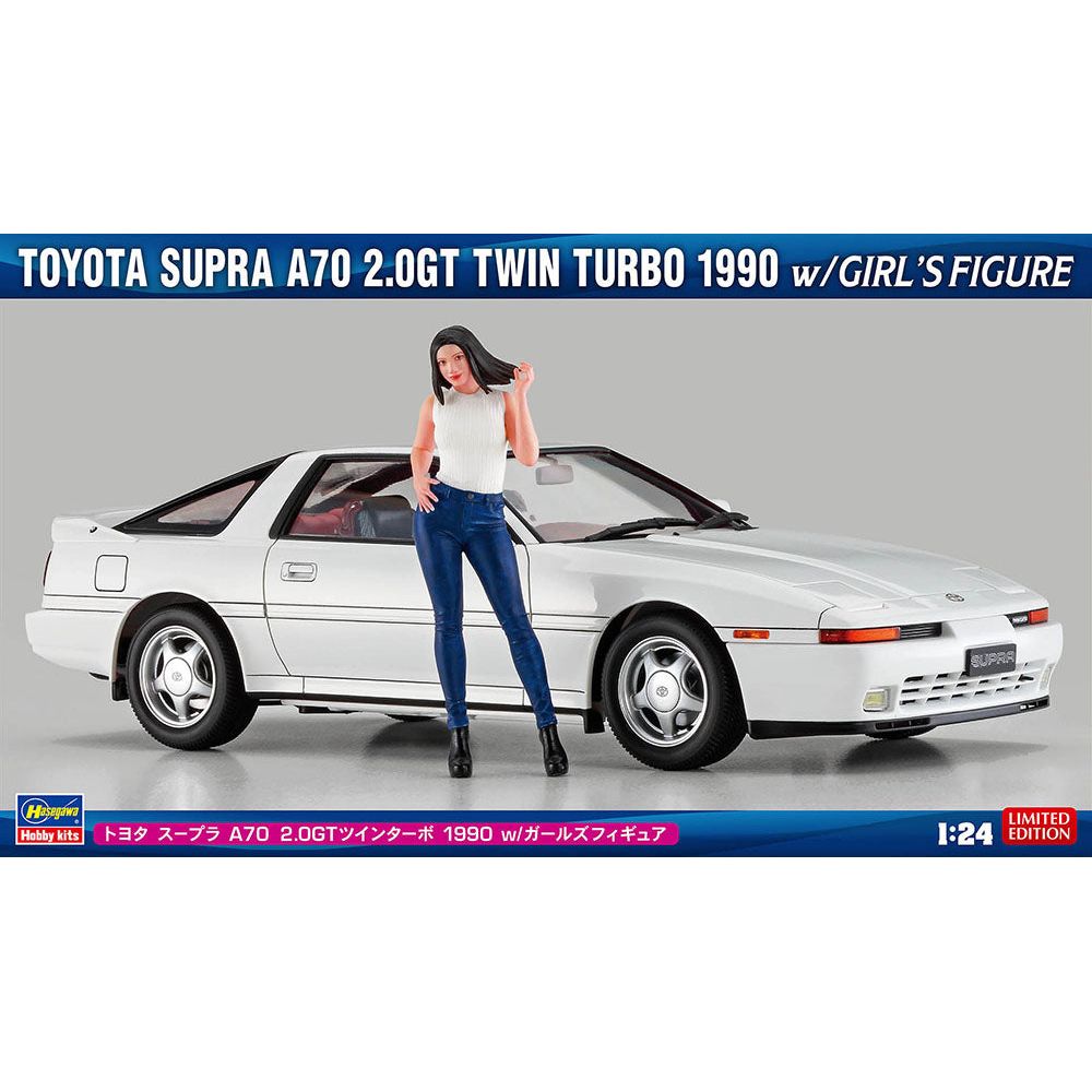 HASEGAWA 1/24 Toyota Supra A70 2.0 GT Twin Turbo 1990 w/Girl’s Figure