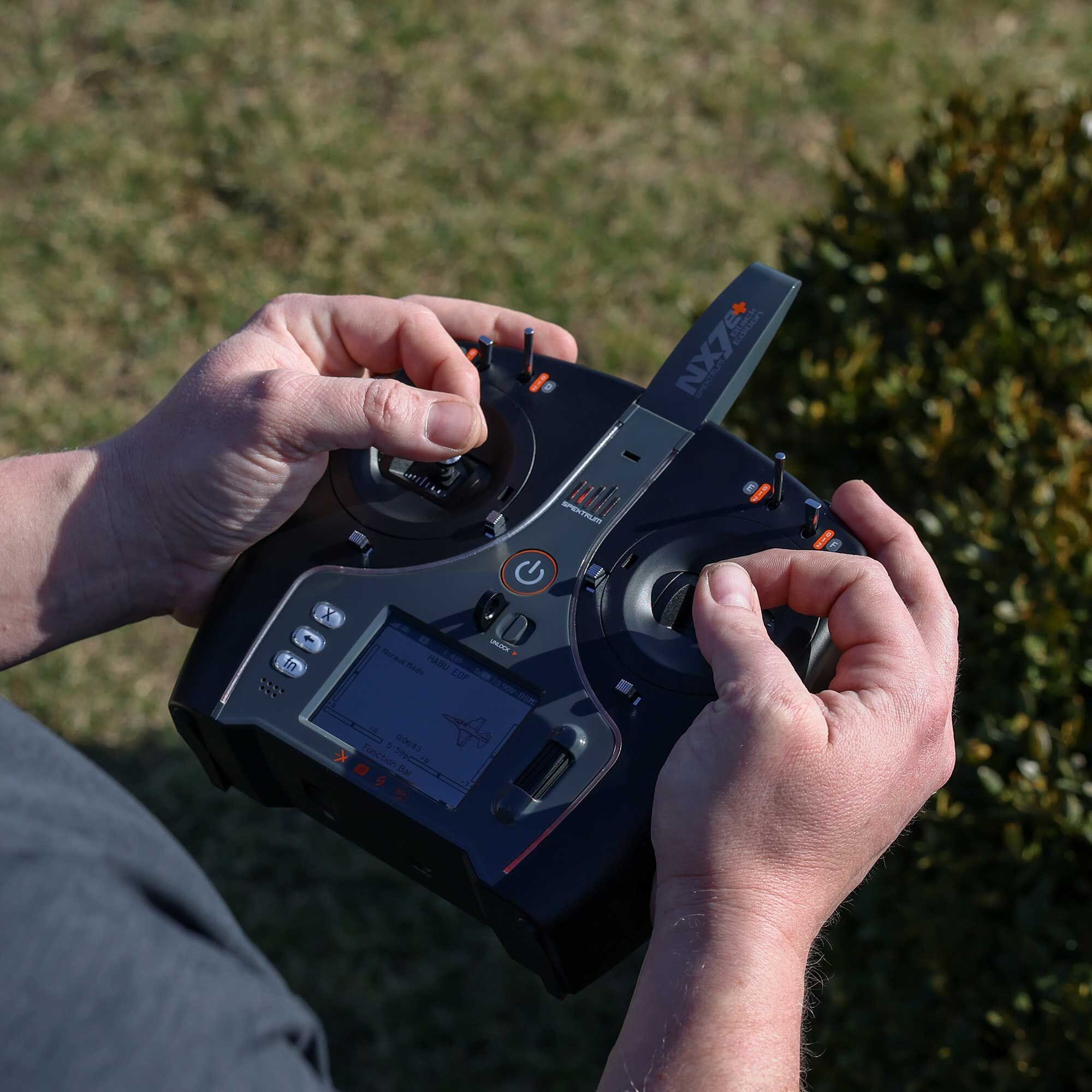 Spektrum NX7e+ 14 Channel DSM-X 2.4GHz Black Edition Transmitter Only, SPMR7120