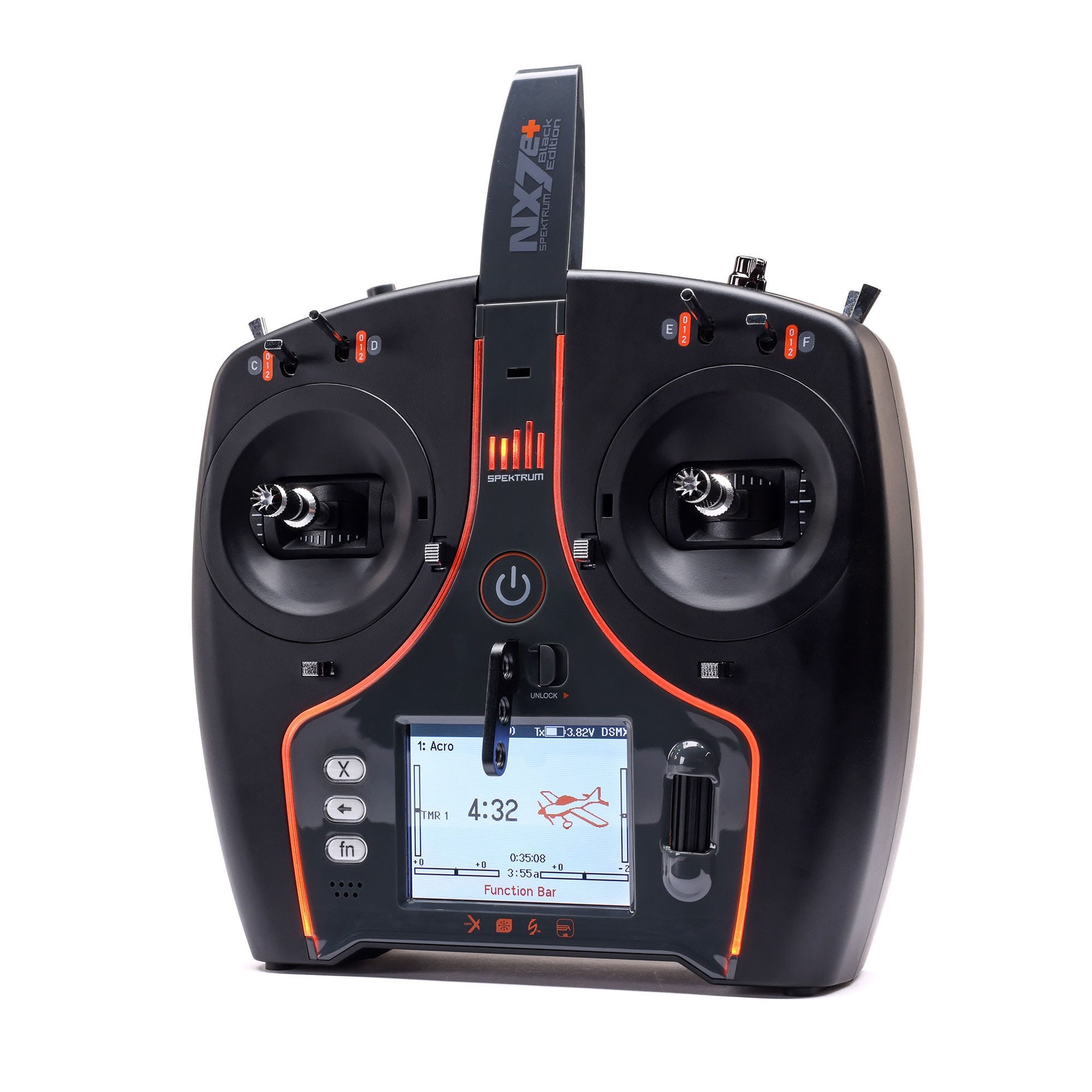 Spektrum NX7e+ 14 Channel DSM-X 2.4GHz Black Edition Transmitter Only, SPMR7120