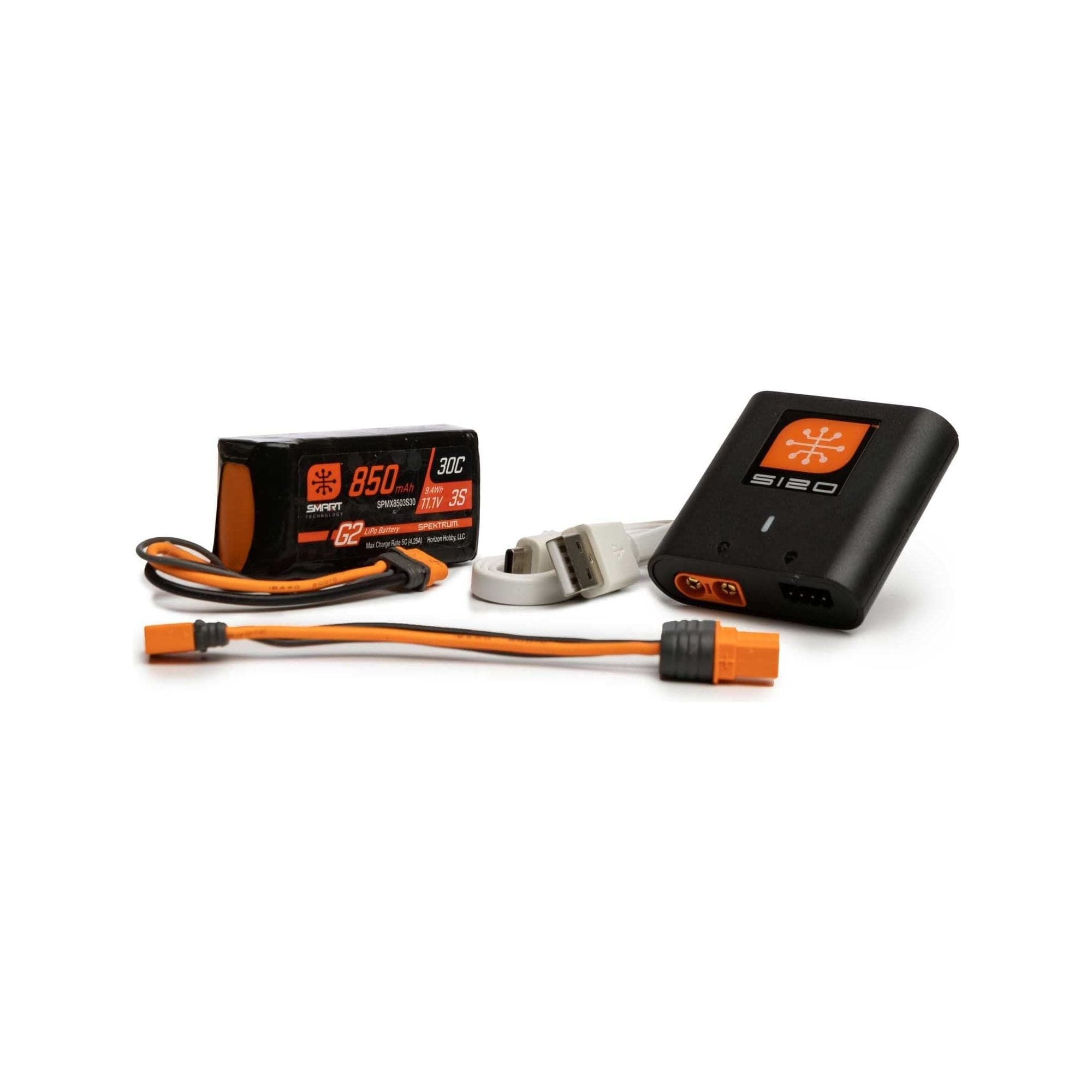 SPEKTRUM Smart G2 Air Powerstage Bundle with 850mAh 3S LiPo and USB Charger