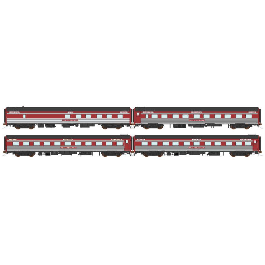 AUSCISION HO The Overland, V&SAR/V&ANR, Regal Red Restored (2021-Present) - 4 Car Set