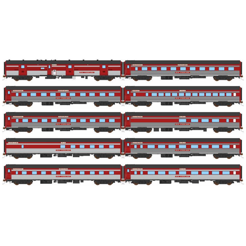 AUSCISION HO The Overland, AN, Regal Red (1989-1995) - 10 Car Set