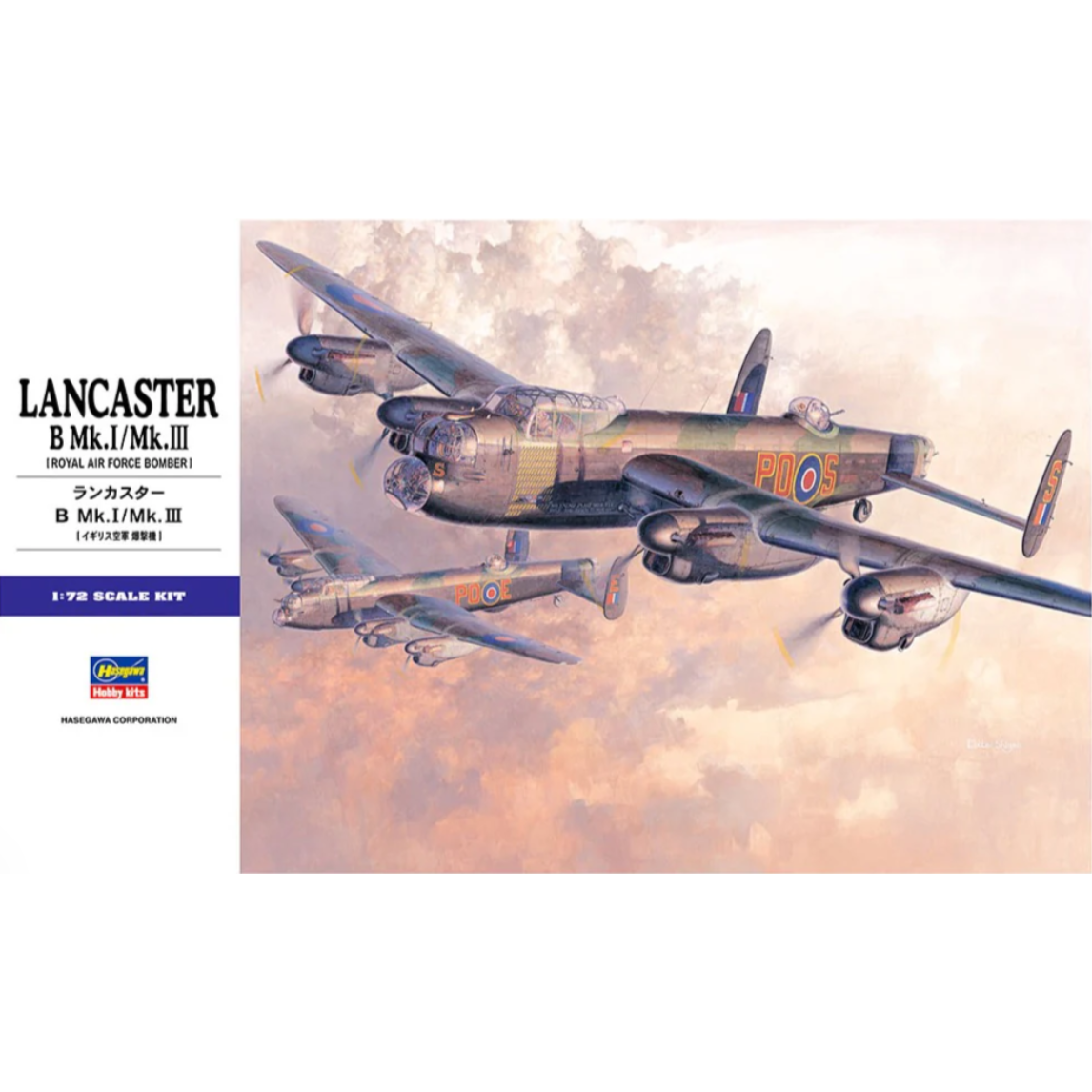 HASEGAWA 1/72 LANCASTER B. Mk.I/Mk.III (w/ RAAF Decals)