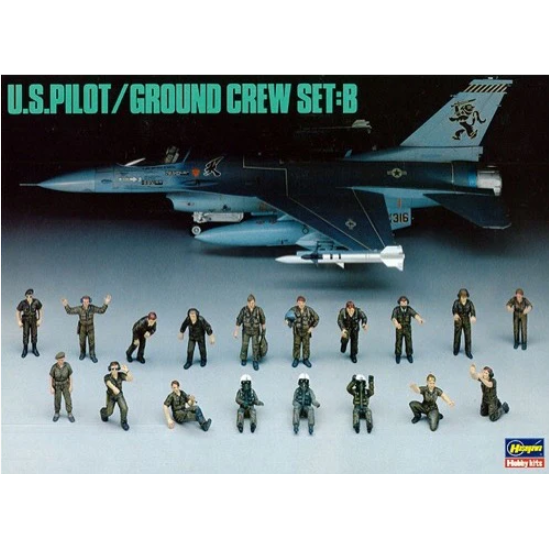 HASEGAWA 1/48 U.S. PILOT / GROUND CREW SET B