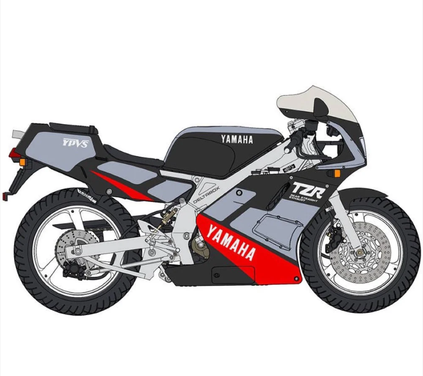 HASEGAWA 1/12 Yamaha TZR250 (3MA) EARLY VERSION (1989) V-MAX BLUE/STAR SILVER