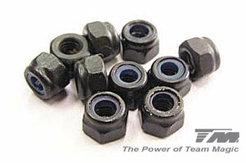 Team Magic 3mm Steel Locknut (10)
