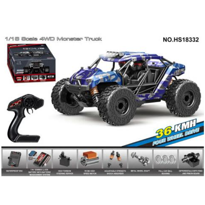TORNADO 1/18 4WD RTR High Speed Truck 36km 20 Minute Runtim