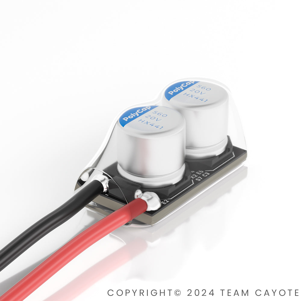 CAYOTE Crest ESC External Low ESR Capacitors