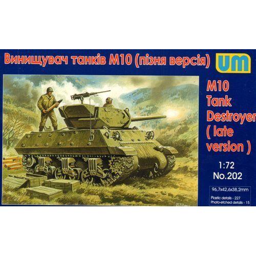 UM-MT 1/72 M10 Tank Destroyer (late version) Plastic Model Kit