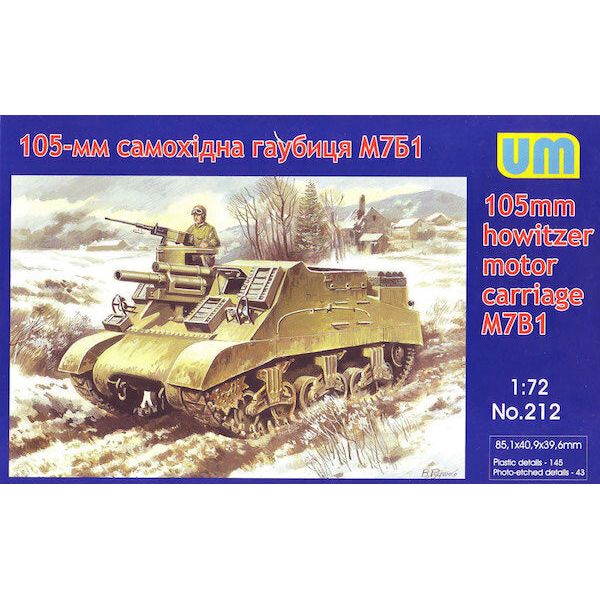 UM-MT 1/72 105mm GMC M7B1 Plastic Model Kit