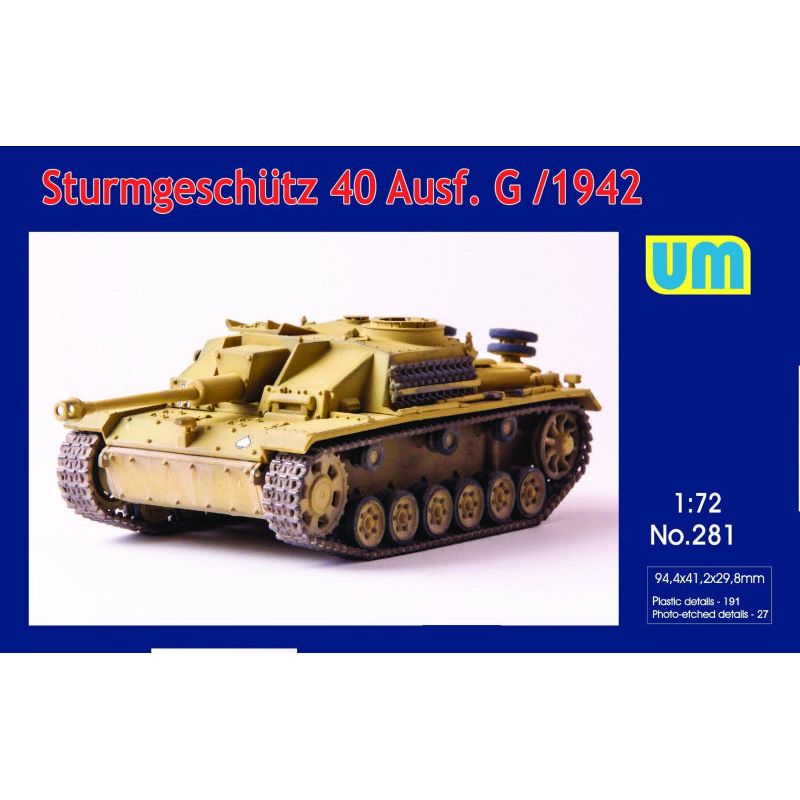 UM-MT 1/72 Sturmgeschutz 40 Ausf.G early Plastic Model Kit