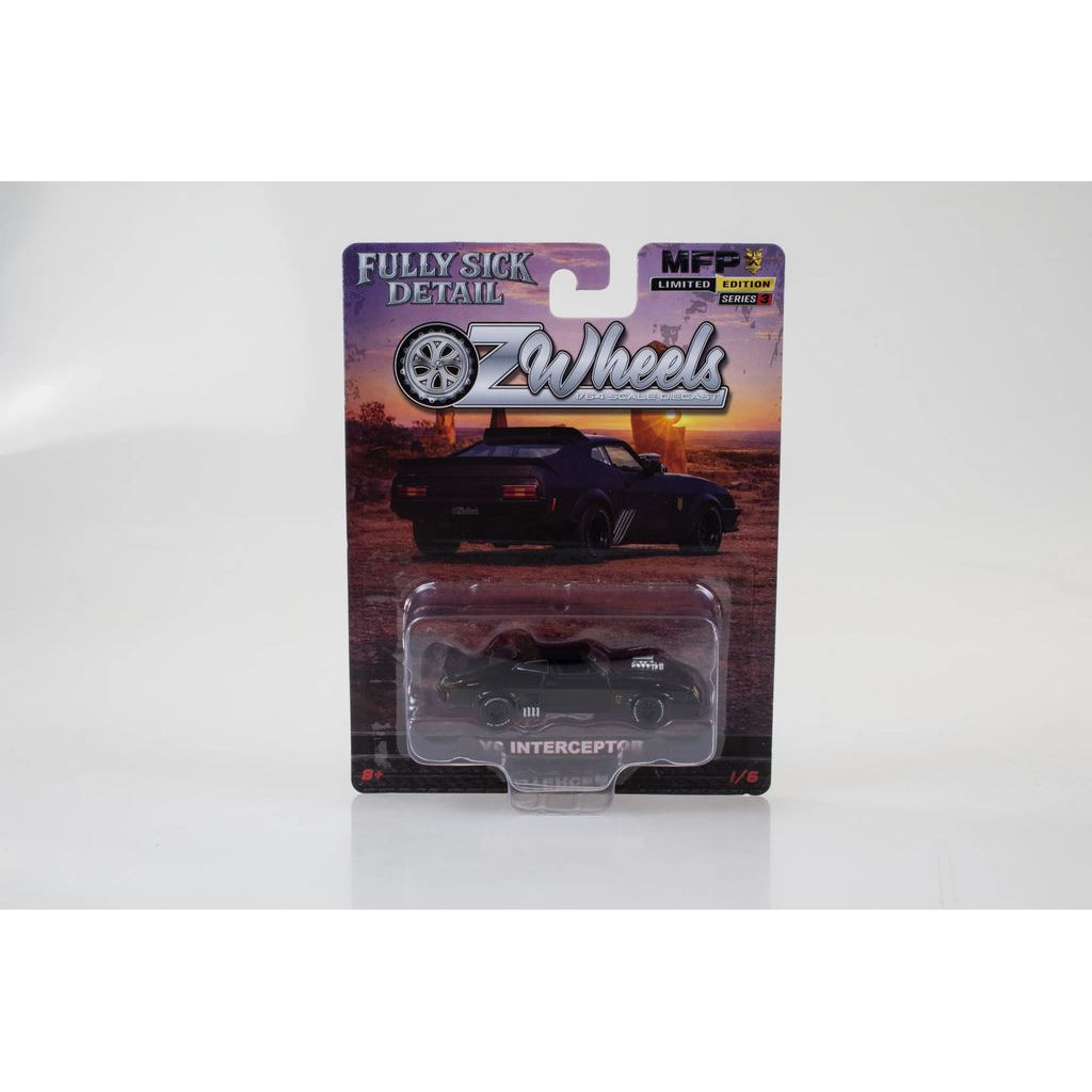 OZ LEGENDS 1/64 R3 Fully Sick Detail OZ Wheels - Ford XB Falcon - Black - Mad Max Interceptor