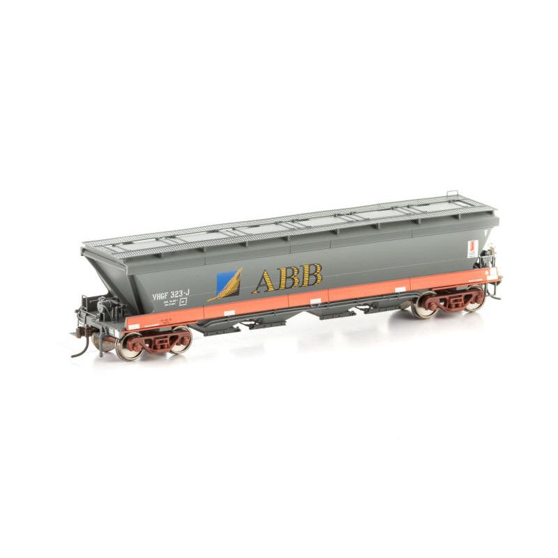AUSCISION HO VHGF Grain Hopper, V/Line Orange/Grey with V/Line Freight & ABB Logos - Single Wagon