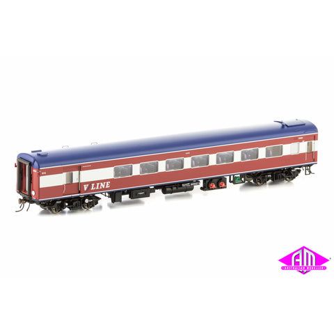 AUSCISION HO V/Line - Passenger MK1, Red/White/Blue with Bottom Stripes and V/Line Logo, Set N14