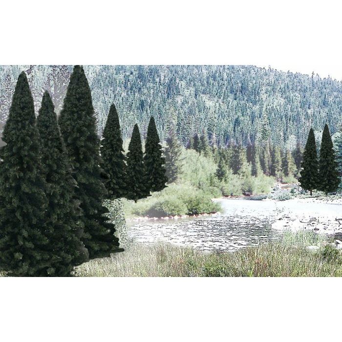 WOODLAND SCENICS 4"-6" Ready Made Evergreen Value Pack (13/