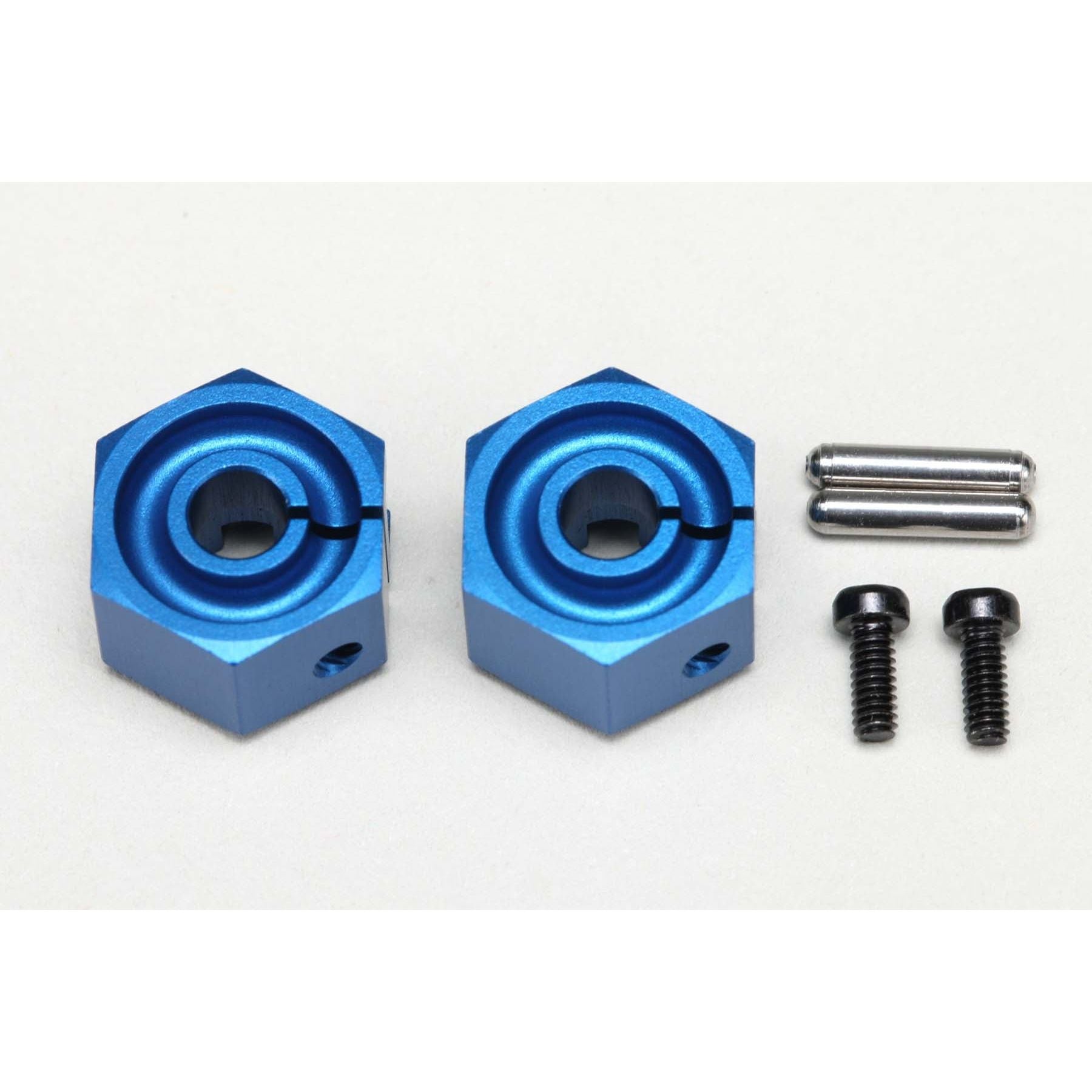 YOKOMO 8.0mm Clamping Front Wheel Hub Blue