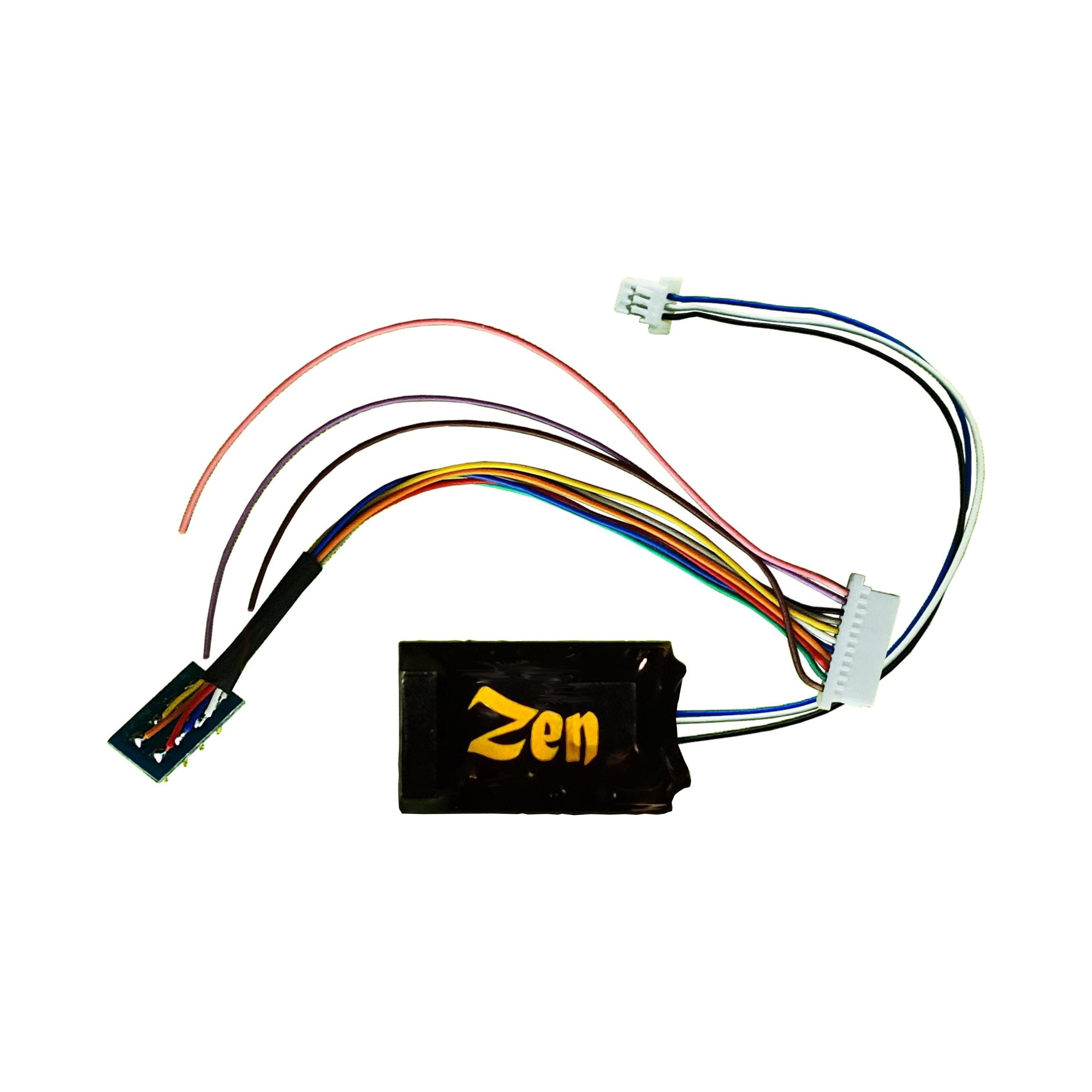 DCC CONCEPTS Zen Black Decoder: Midi-Sized Decoder Shape with 8-Pin Harness 6 Functions