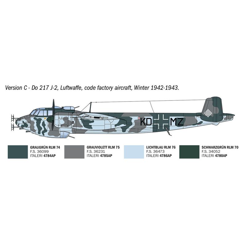 ITALERI 1/72 Dornier Do 217 J1/J2 Nachtjäger