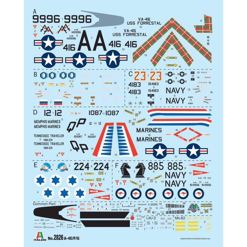 ITALERI 1/48 A-4E/F/G Skyhawk Australian Decals Included