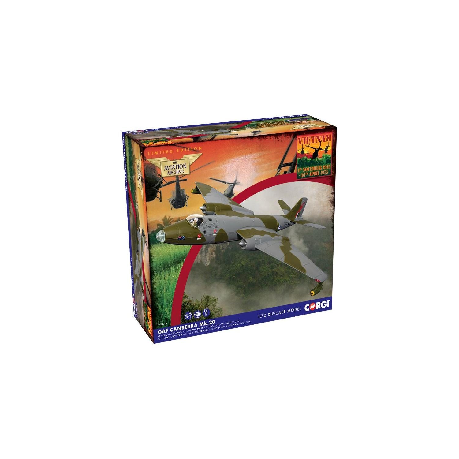 CORGI 1/72 GAF Canberra Mk.20, RAAF, South Vietnam, 1969