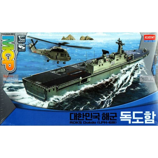 ACADEMY 1/700 Rok Navy Dokdo (LPH 6111 ) Aircraft Carrier