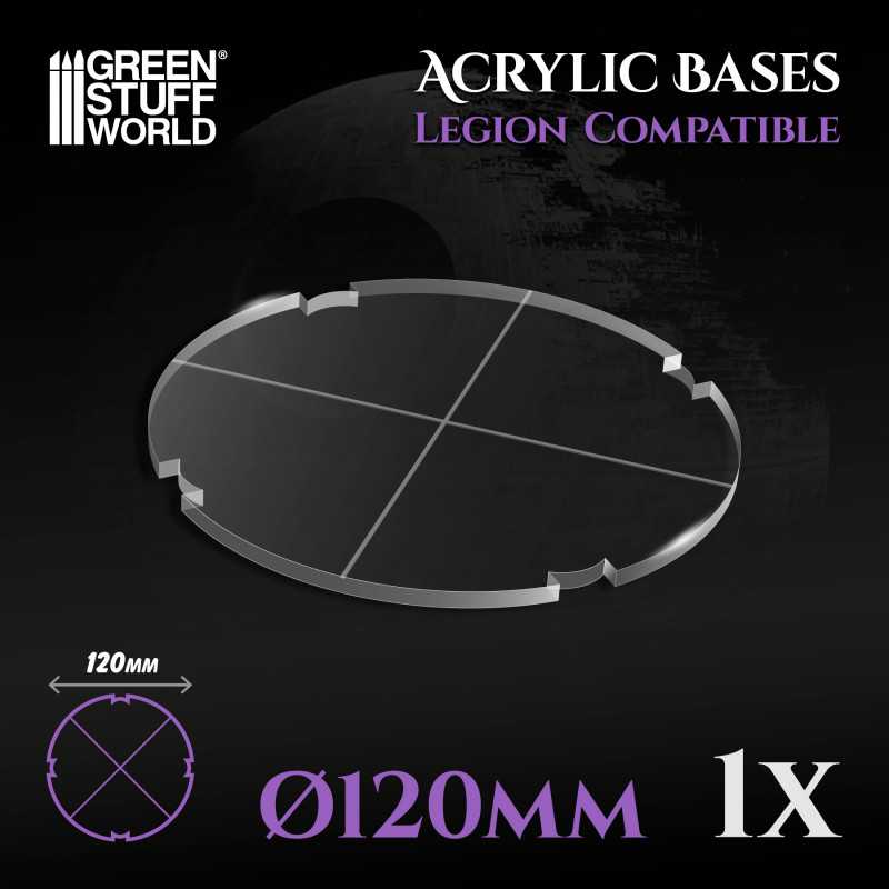 GREEN STUFF WORLD Acrylic Bases - Round 120 mm (Legion)