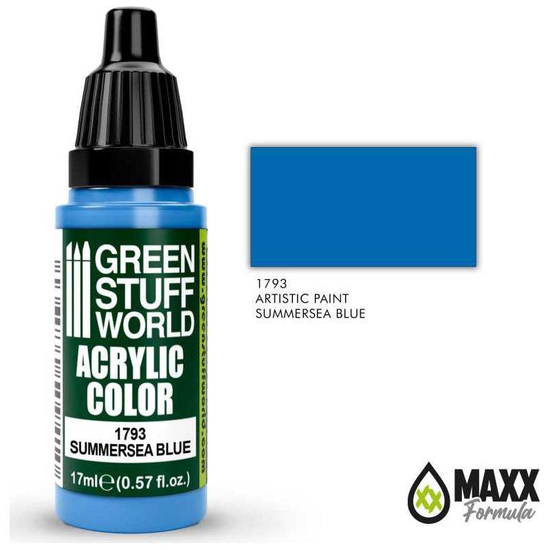 GREEN STUFF WORLD Acrylic Color - Summersea Blue 17ml