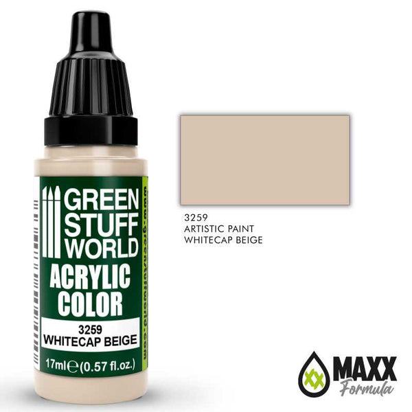 GREEN STUFF WORLD Acrylic Color - Whitecap Beige 17ml