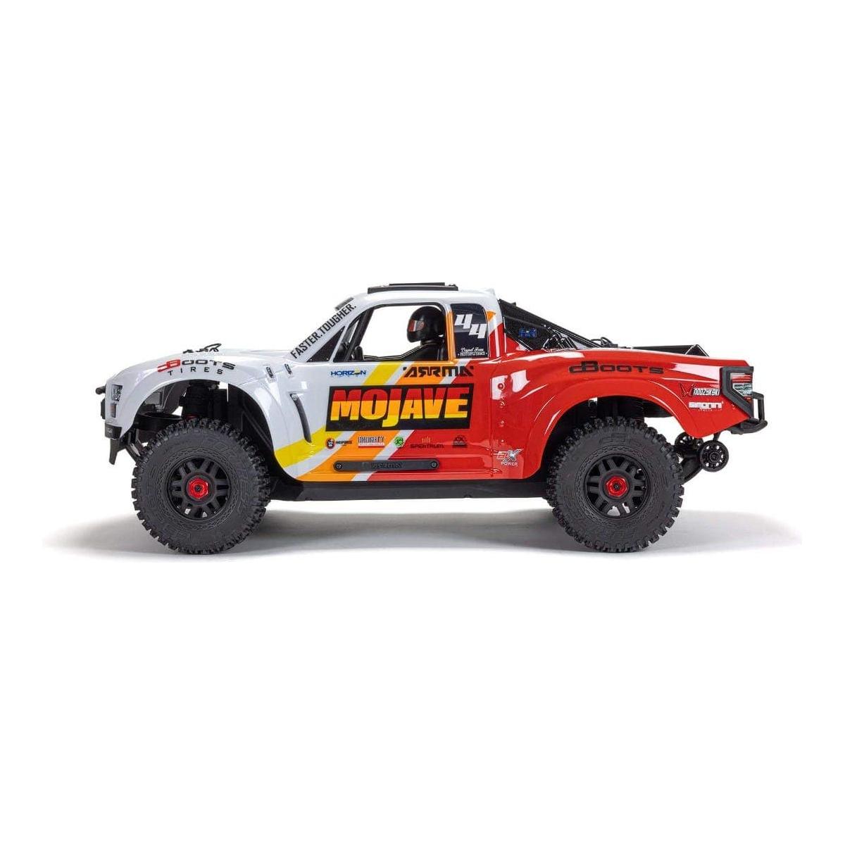 ARRMA Mojave 1/7 4X4 BLX 4S Desert Truck RTR, White/Red Brushless