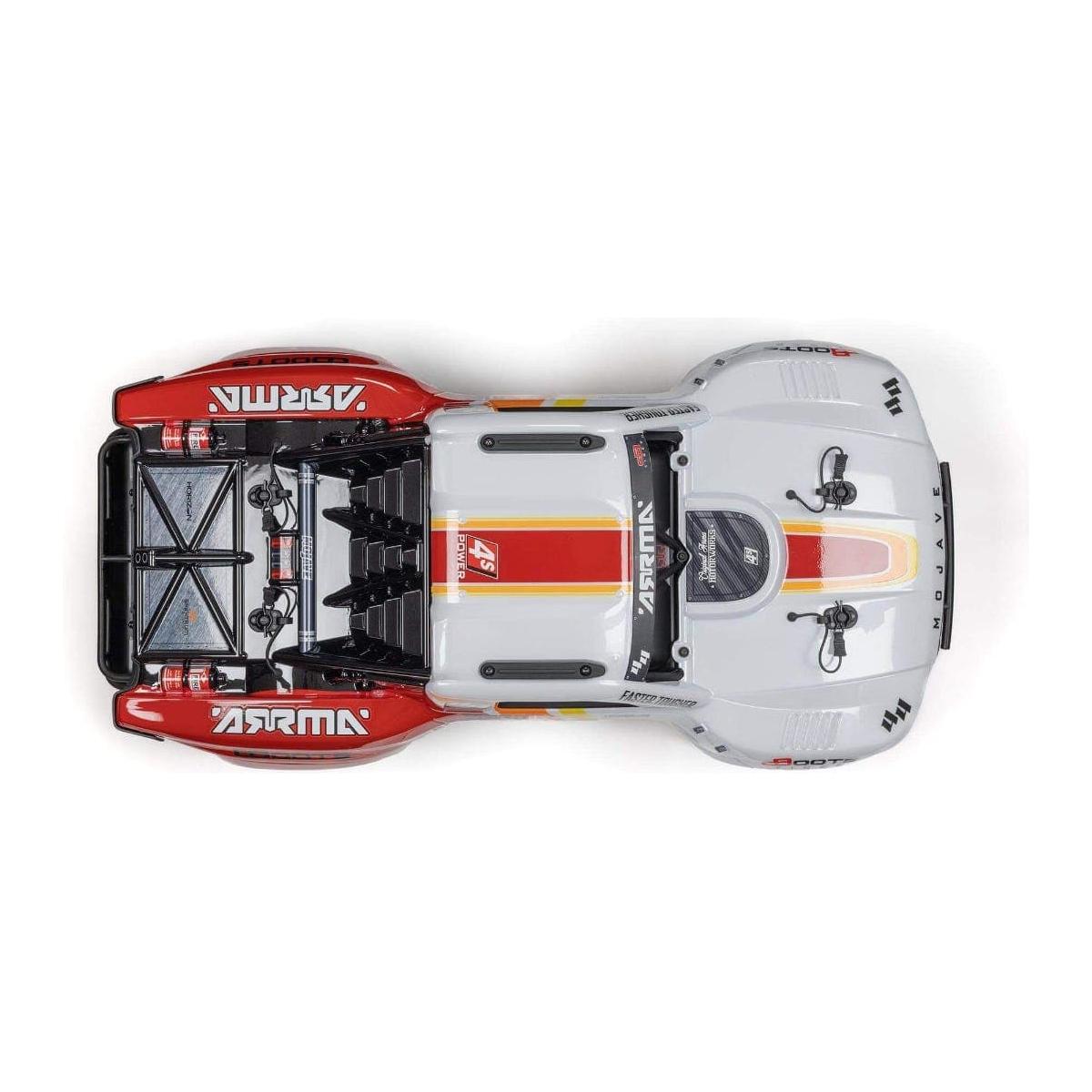 ARRMA Mojave 1/7 4X4 BLX 4S Desert Truck RTR, White/Red Brushless