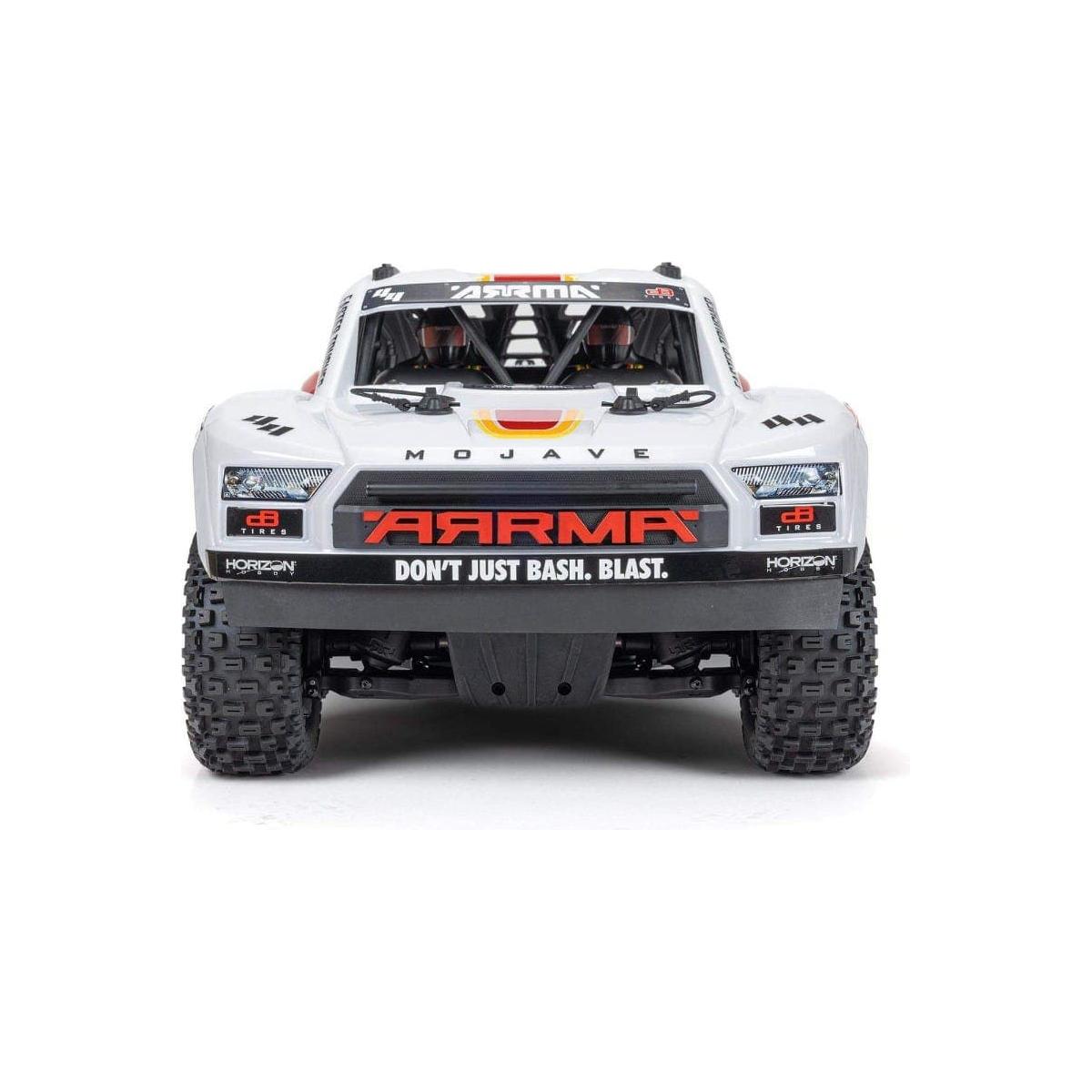 ARRMA Mojave 1/7 4X4 BLX 4S Desert Truck RTR, White/Red Brushless