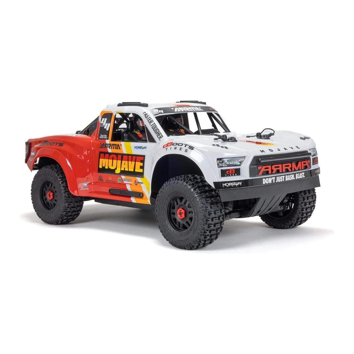 ARRMA Mojave 1/7 4X4 BLX 4S Desert Truck RTR, White/Red Brushless