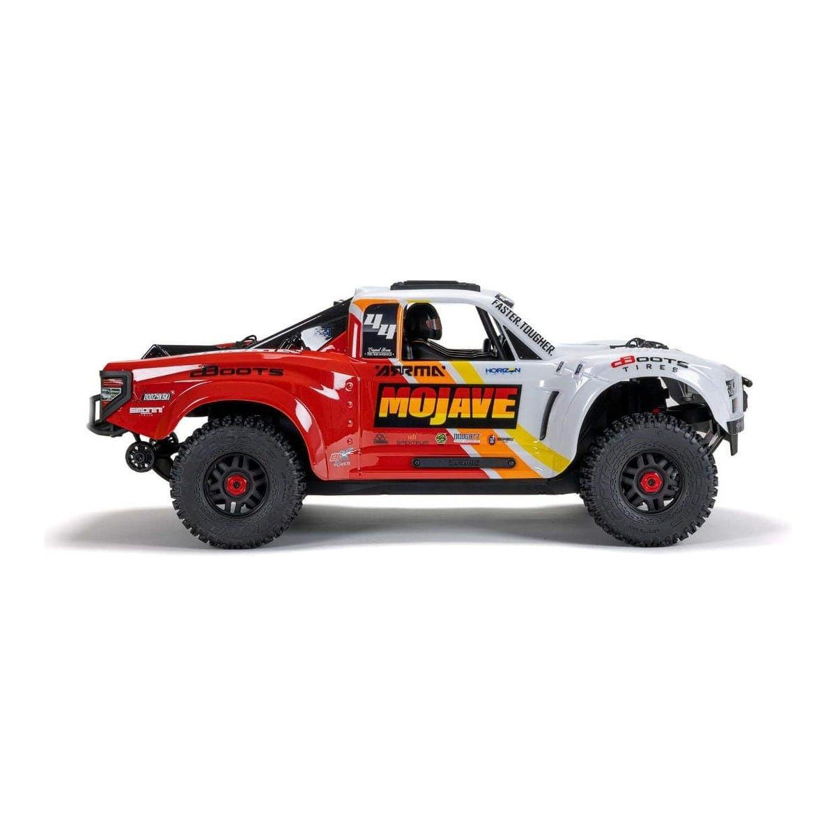 ARRMA Mojave 1/7 4X4 BLX 4S Desert Truck RTR, White/Red Brushless