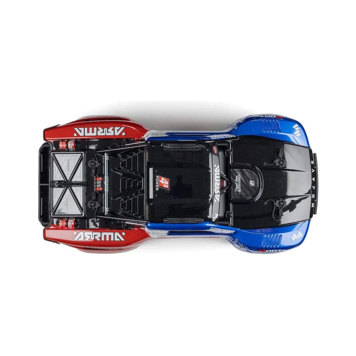 ARRMA Mojave 1/7 4X4 BLX 4S Desert Truck RTR, Blue/Red