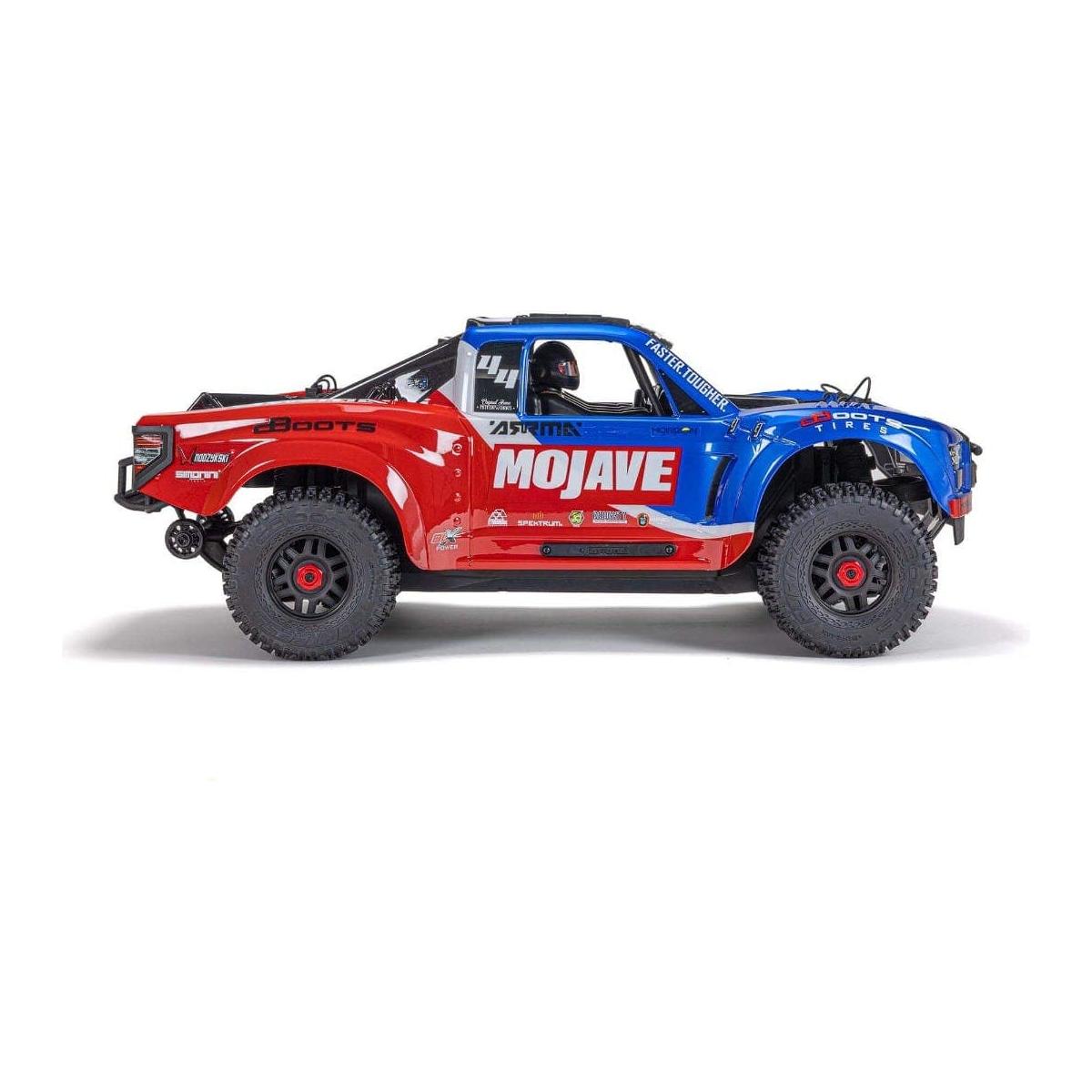 ARRMA Mojave 1/7 4X4 BLX 4S Desert Truck RTR, Blue/Red